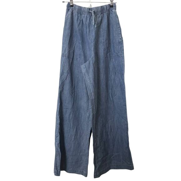 SPLENDID X @CELLAJANEBLOG Wide Leg Denim Pant Small - Picture 2 of 5